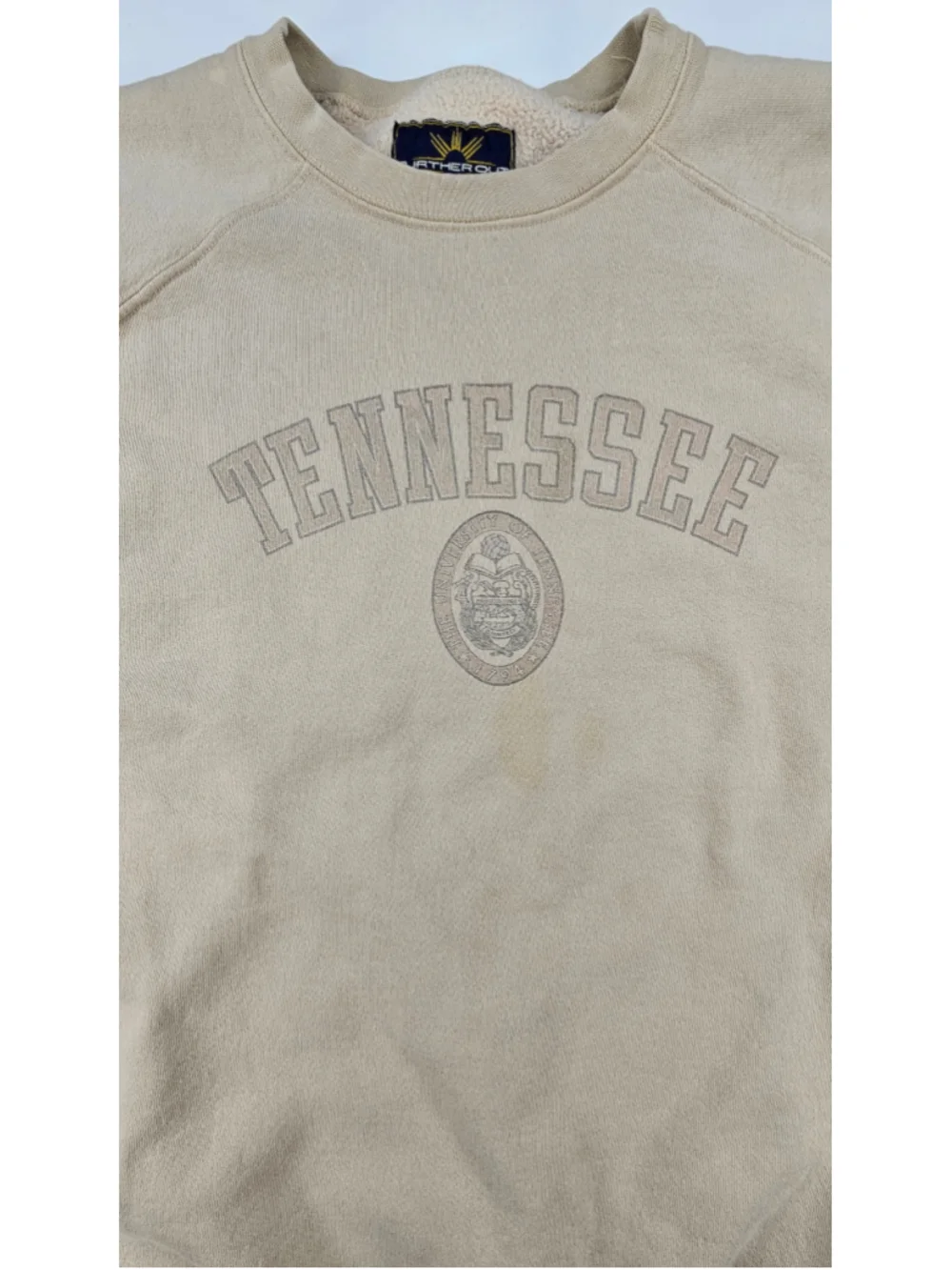 Vintage 90s University Tennessee Sweatshirt Mens L Further Out USA Made UT Vols